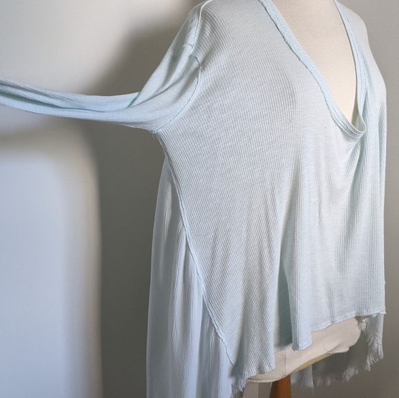 NWT We The Free Bleached Blue TT Special Tee Shirt Tunic L - Picture 9 of 16